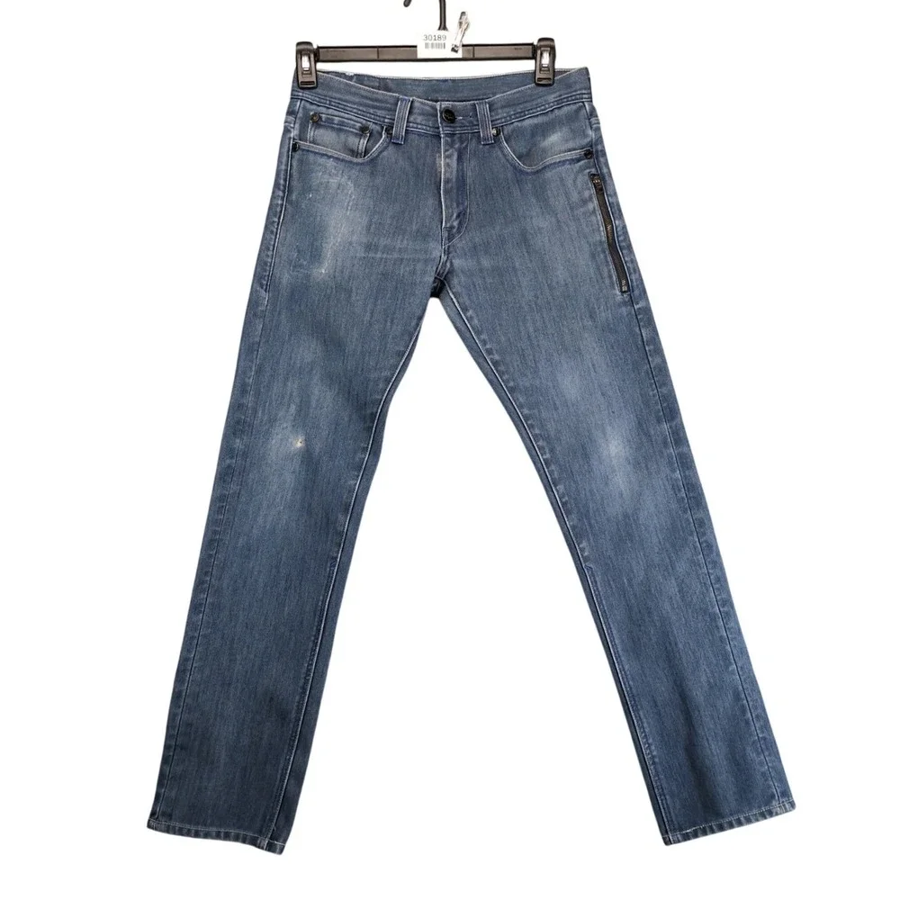 Levi's 511 Skinny Jeans Mens 31x31.5 Blue Y2K Zip‎ Pocket Stretch Denim Grunge